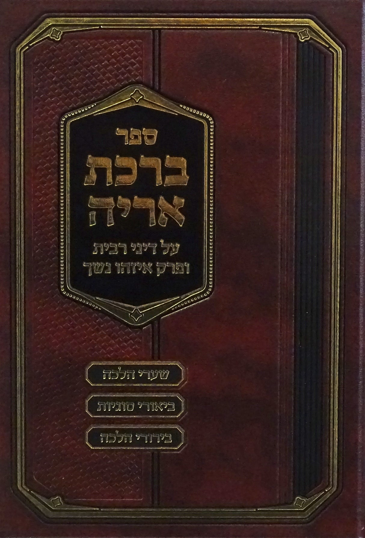 ברכת אריה - על דיני רבית ופרק איזהו נשך