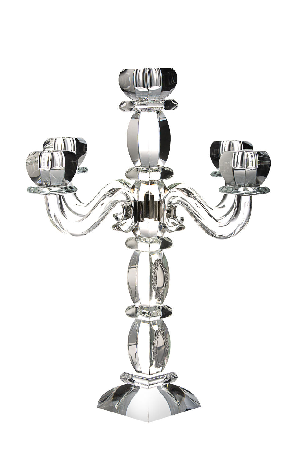 Candelabra Clear Crystal - 5 Branches 49.5cm
