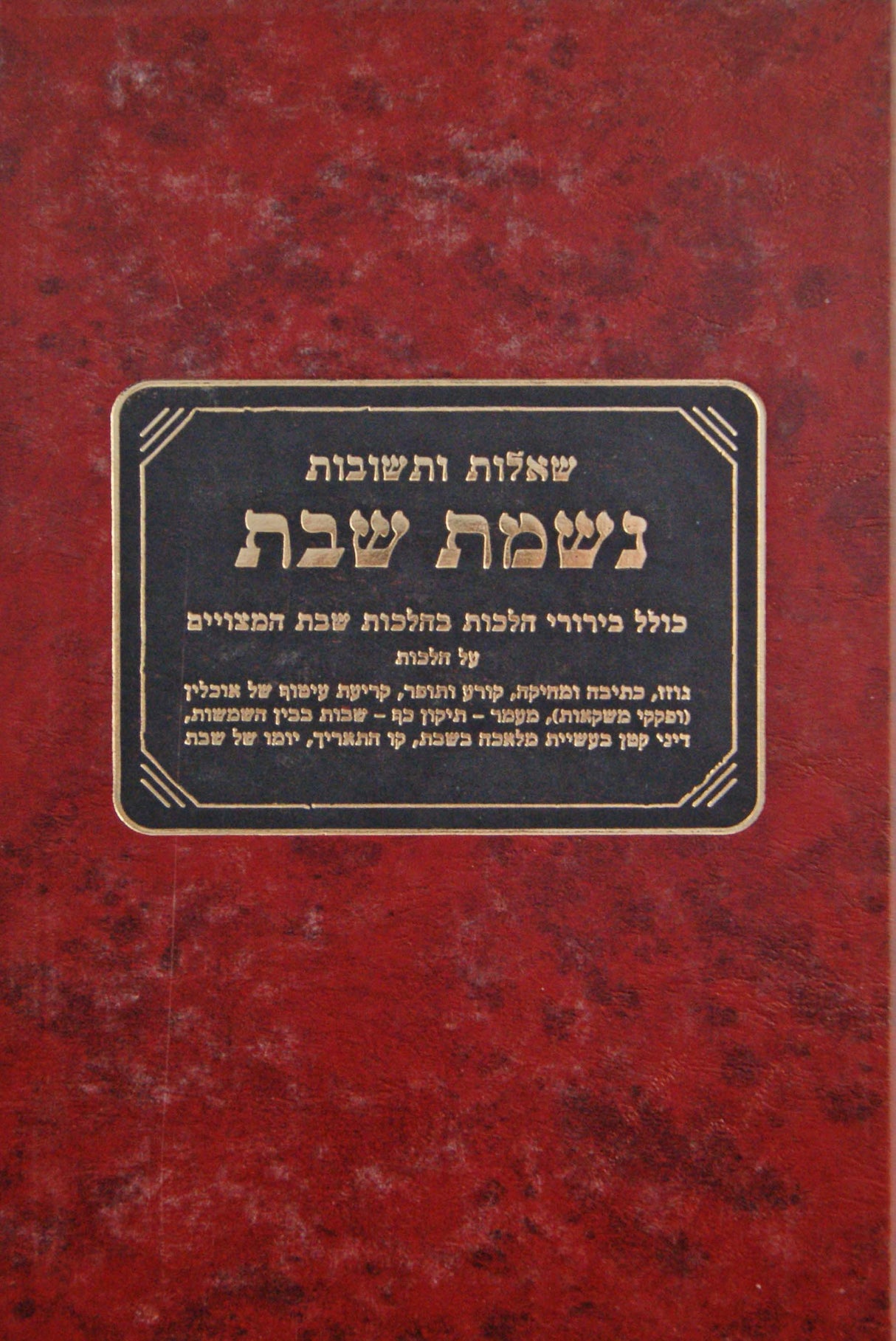 נשמת שבת- ז' (שבת ד') שו"ת שמ-שדמ