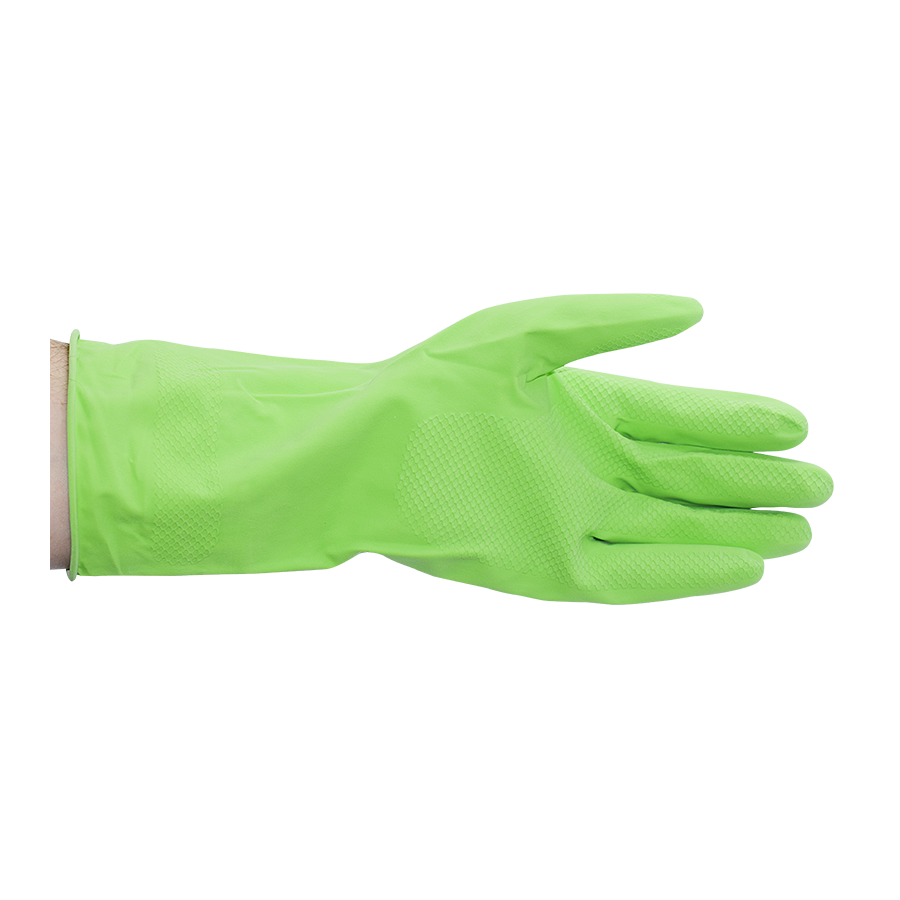 The Kosher Cook  Latex Cleaning Glove - Medium Size Green (Parve)