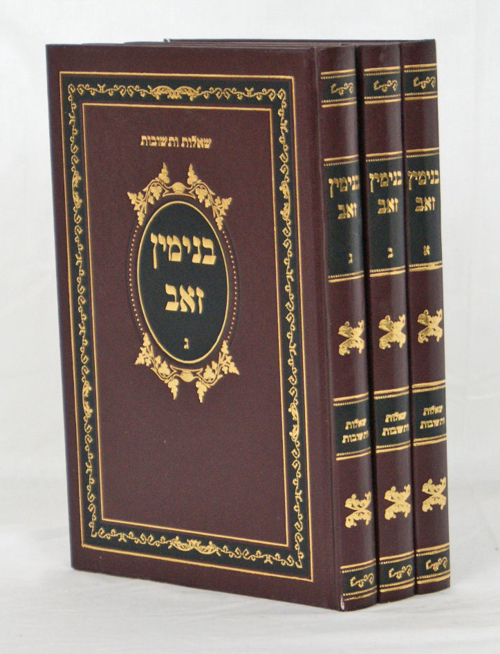 בנימין זאב שו"ת - מסודר מחדש ג' כרכים