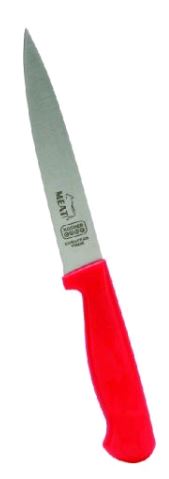 The Kosher Cook Knife 6" - pointed tip/straight edge - Meat (Red)