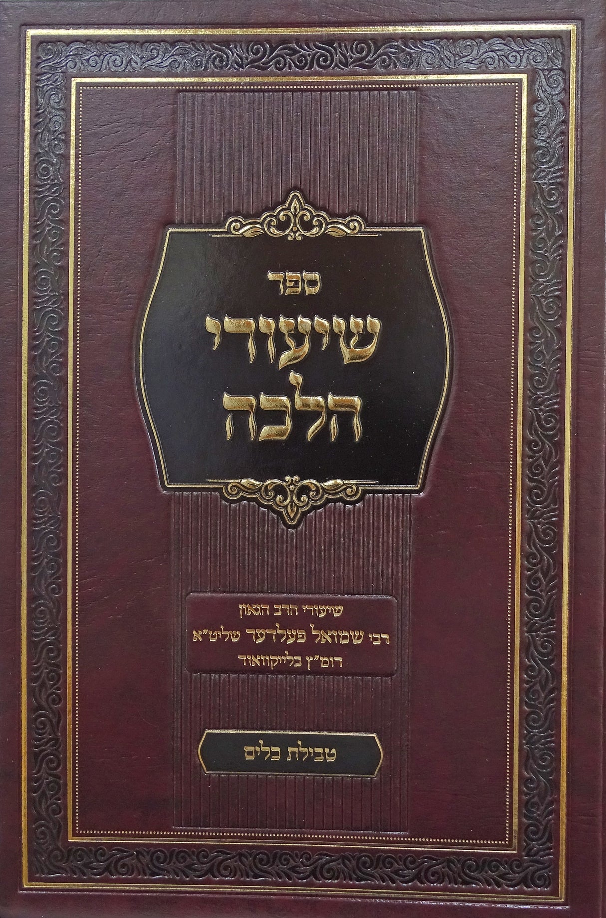 שיעורי הלכה טבילת כלים