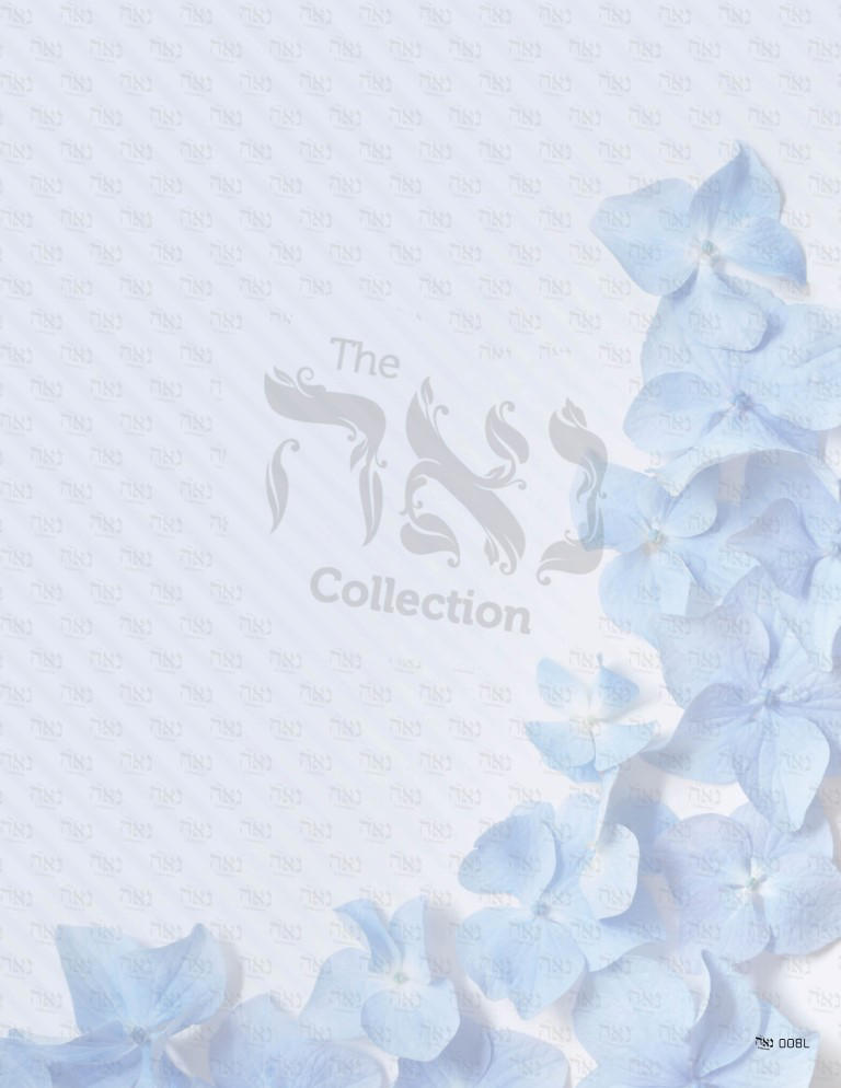 Notelets- Sky blue floral petals Design-50 Pack-7.6cm x 10cm