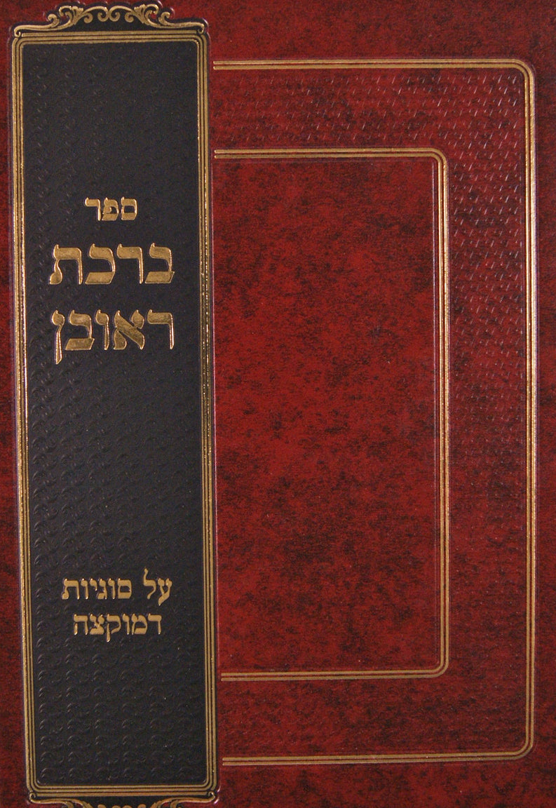 ברכת ראובן - סוגיות דמוקצה