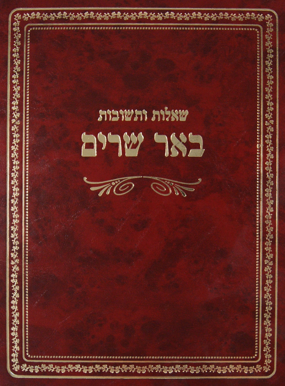 באר שרים שו"ת חלק ז