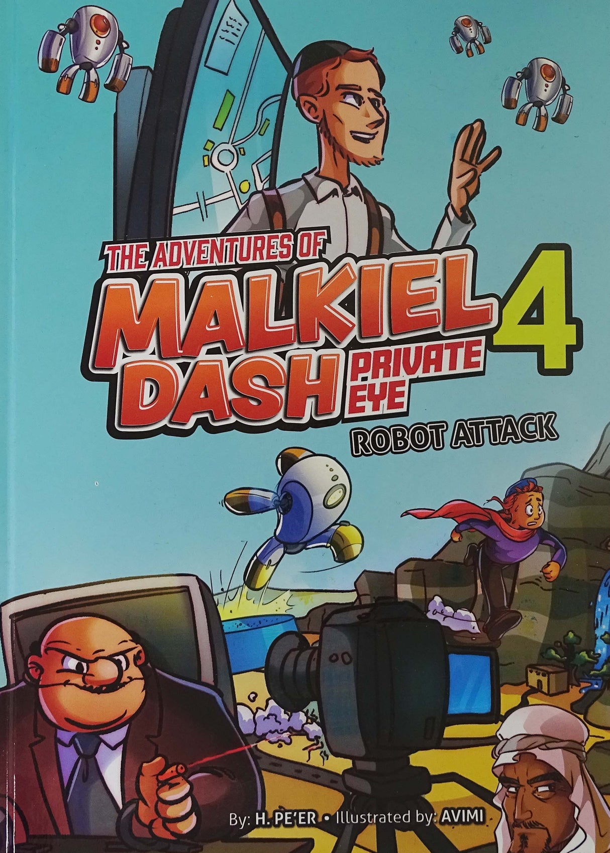 The Adventures of Malkiel Dash Vol 4 Robot Attack - Comic