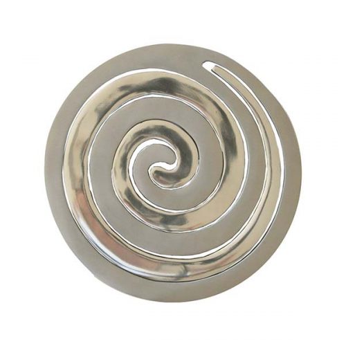 Yair Emanuel:Hot Dish Table Protector/Trivet-Aluminium-Two Piece Spiral