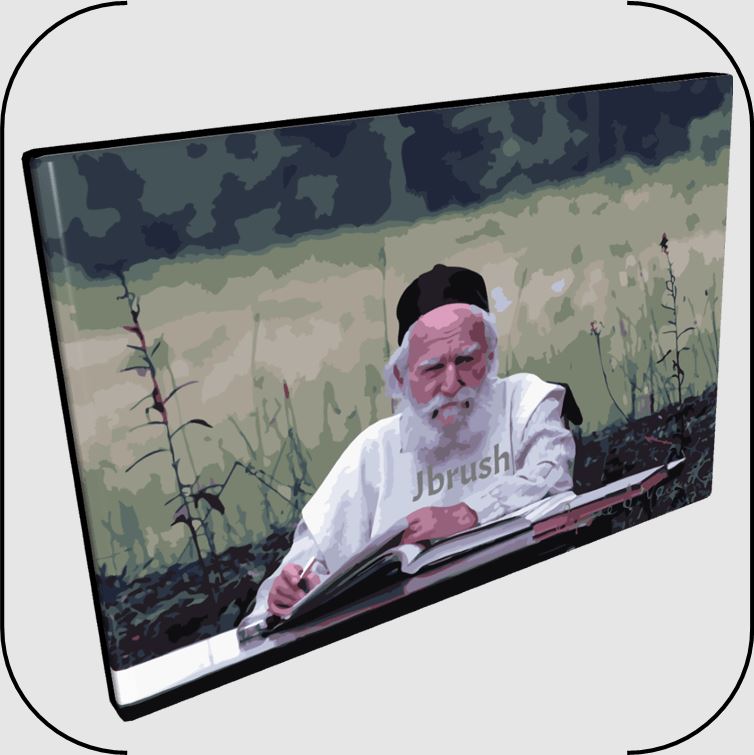 Paint By Number Jbrush- R’ Moshe Feinstein ZT”L 16x20