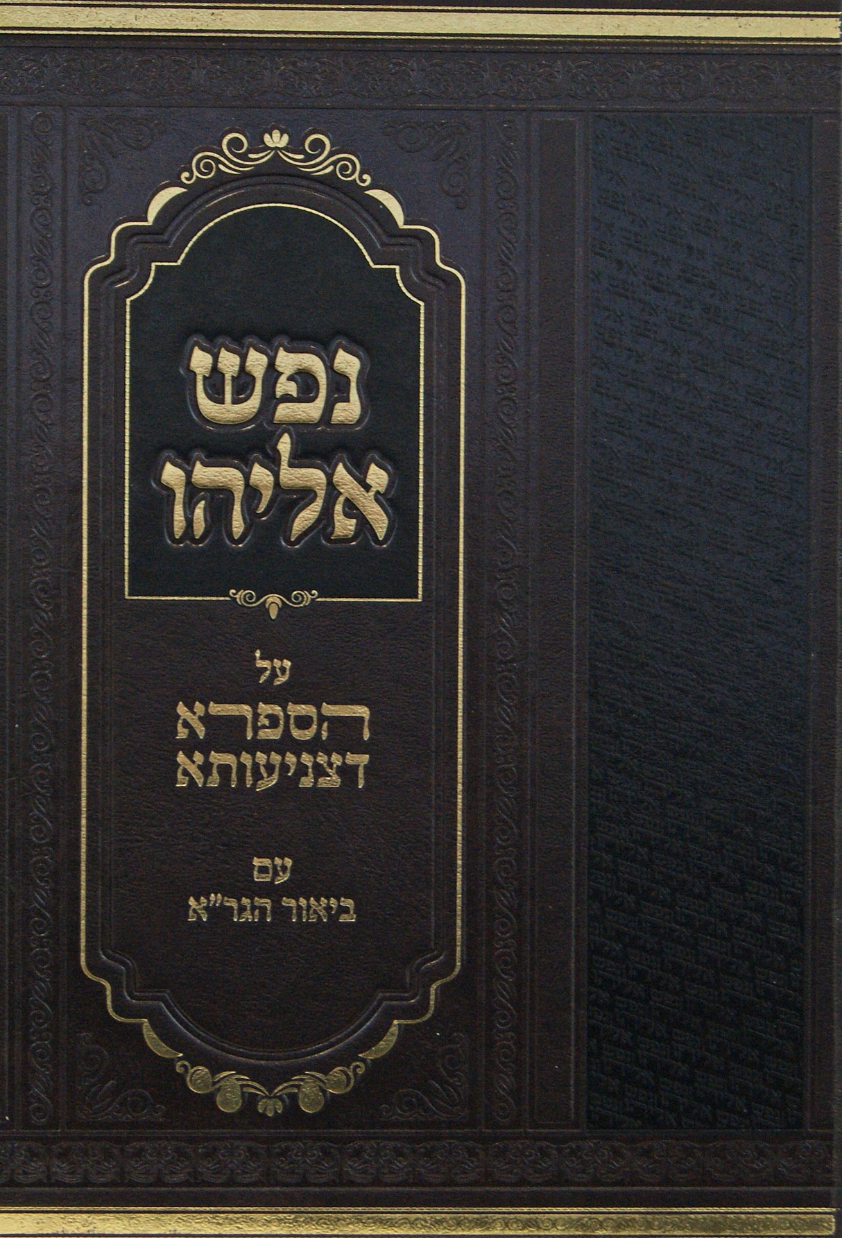 נפש אליהו - על הספרא דצניעותא חלק ד