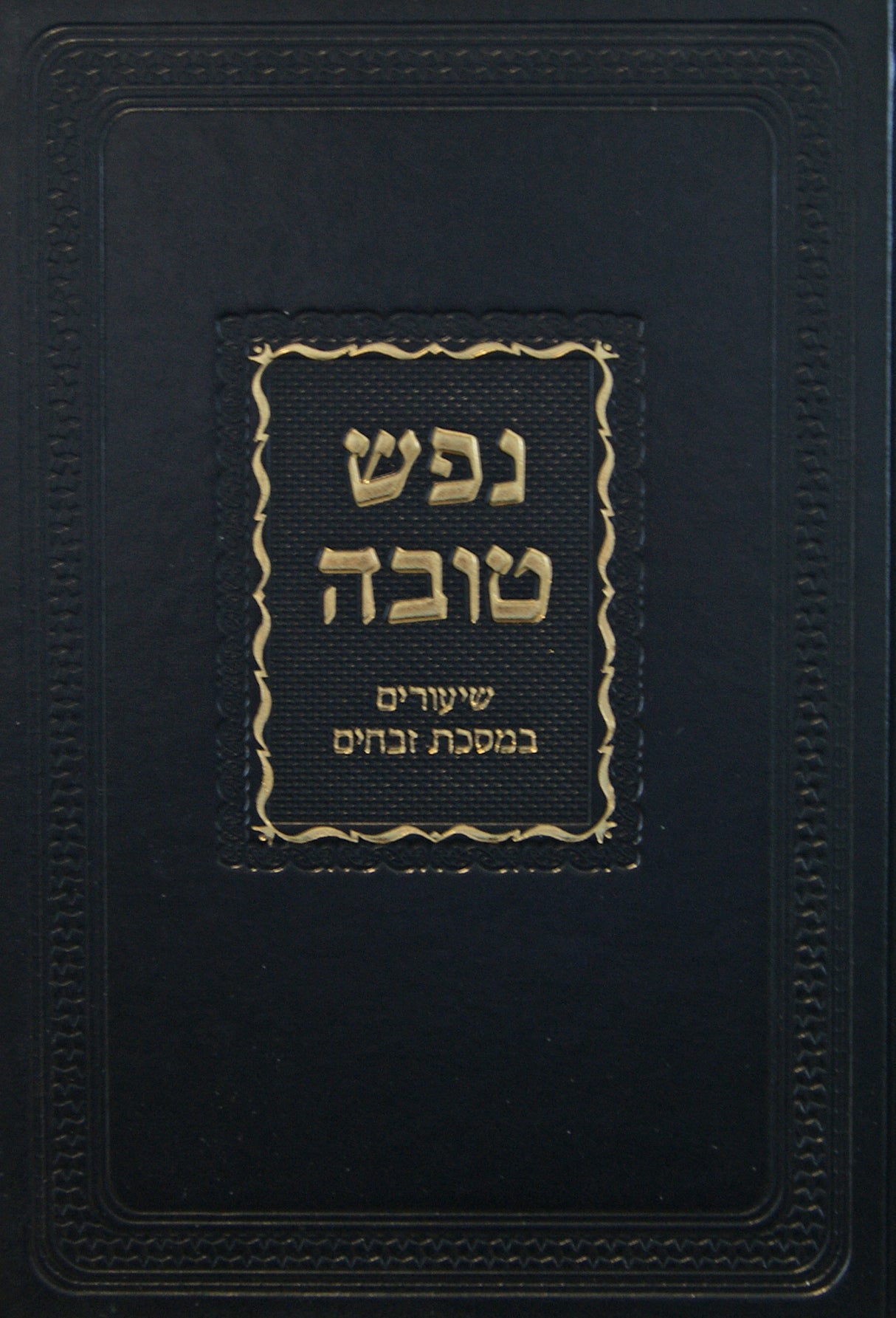 נפש טובה - שיעורים במסכת זבחים חלק ב