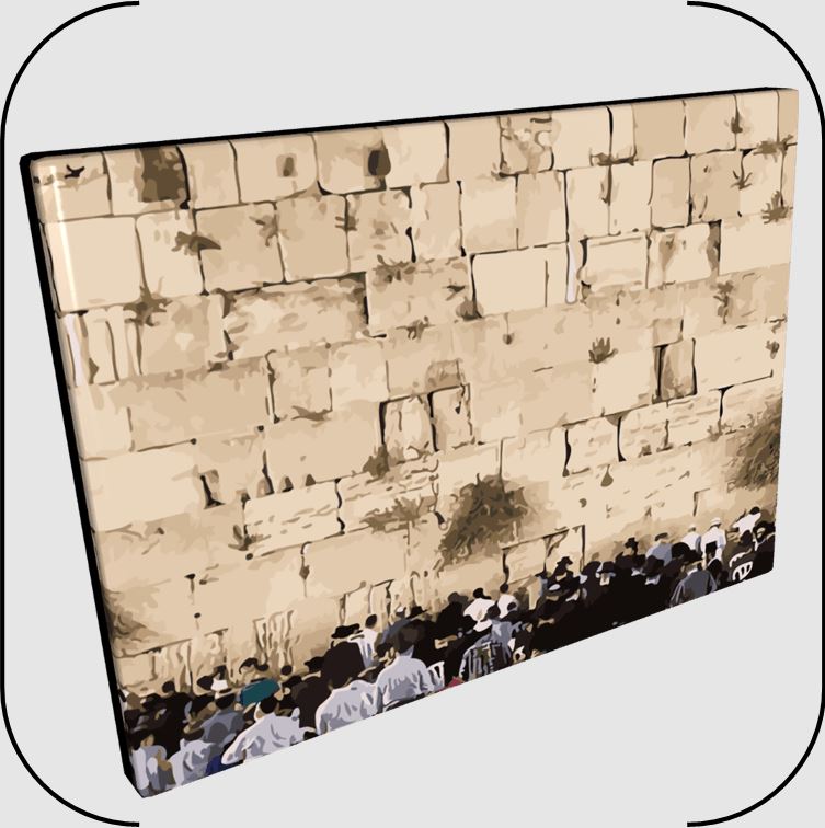 Paint By Number Jbrush - The Kosel Hamaravi/Western Wall 16x20