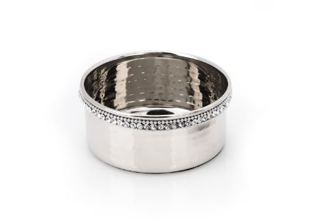 Wine C- Stainless Steel with Crystal Bead Edge