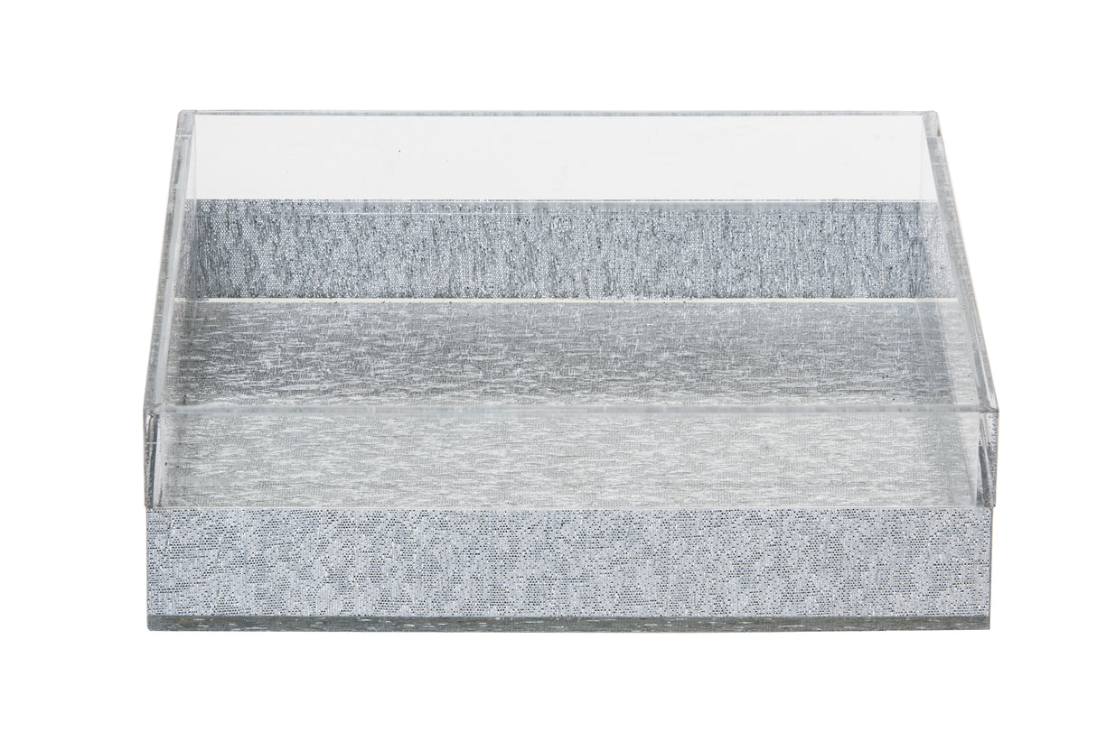 Napkin Holder-Acrylic-Silver Decoration
