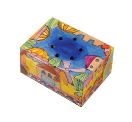 Yair Emanuel: Besamim Spice Box - Hand Painted - Jerusalem Design