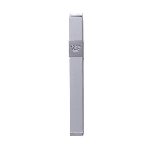 Yair Emanuel:Mezuzah Case-Highlighted "Shin"-Stainless Steel-Natural Colour 12cm