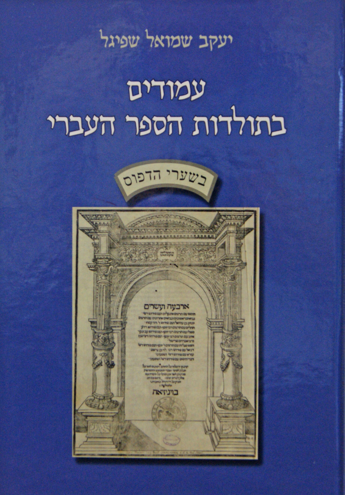 עמודים בתולדות הספר העברי - בשערי הדפוס
