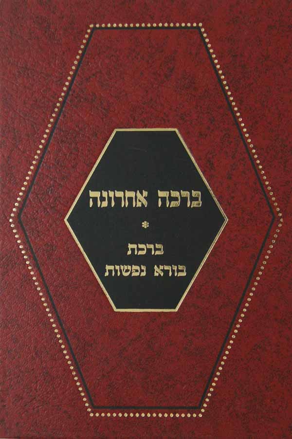 ברכה אחרונה - ברכת בורא נפשות