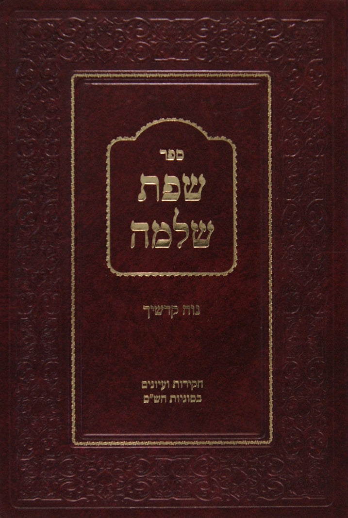 שפת שלמה - חקירות ועיונים בסוגיות הש"ס