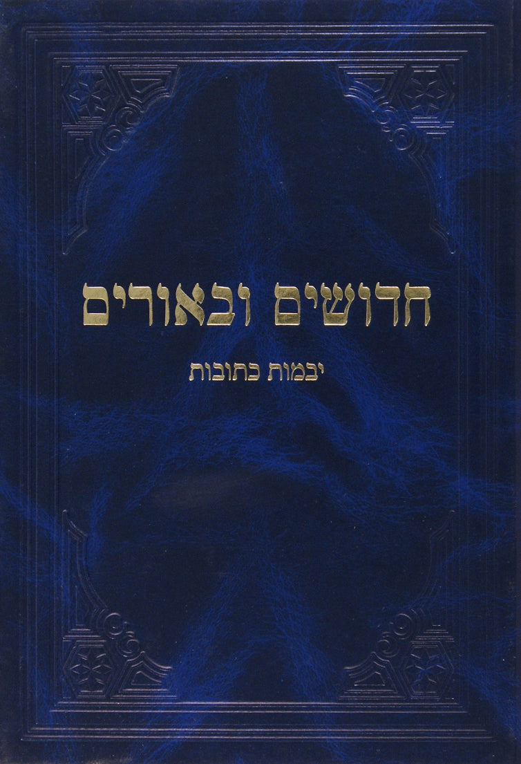 חידושים וביאורים בבא קמא בכרך אחד