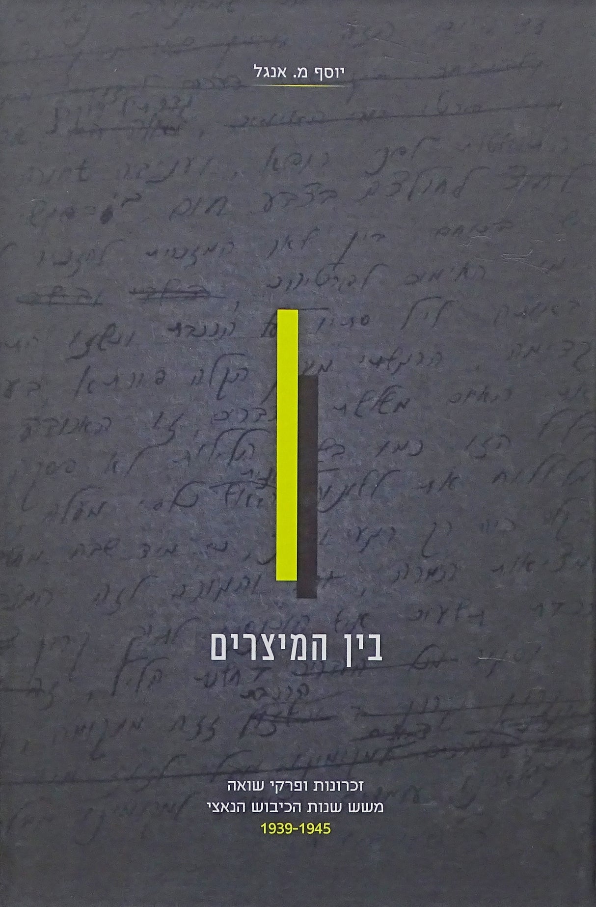 בין המיצרים - זכרונות ופרקי שואה