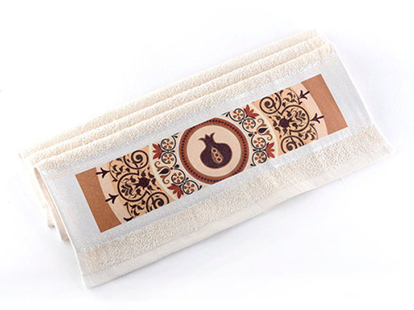 Dorit Judaica:Towel-Pomegranate Mandala Design
