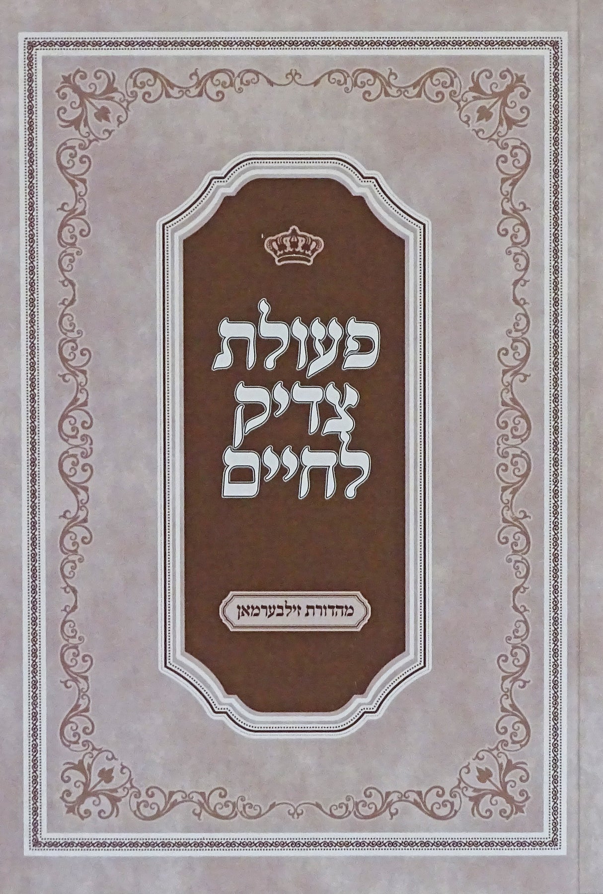 פעולת צדיק לחיים רכה - צאנז קלוזנבורג