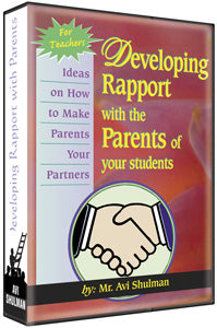 Artscroll: Developing Rapport with the Parents of Your Students 1 tape by Mr Avi Shulman