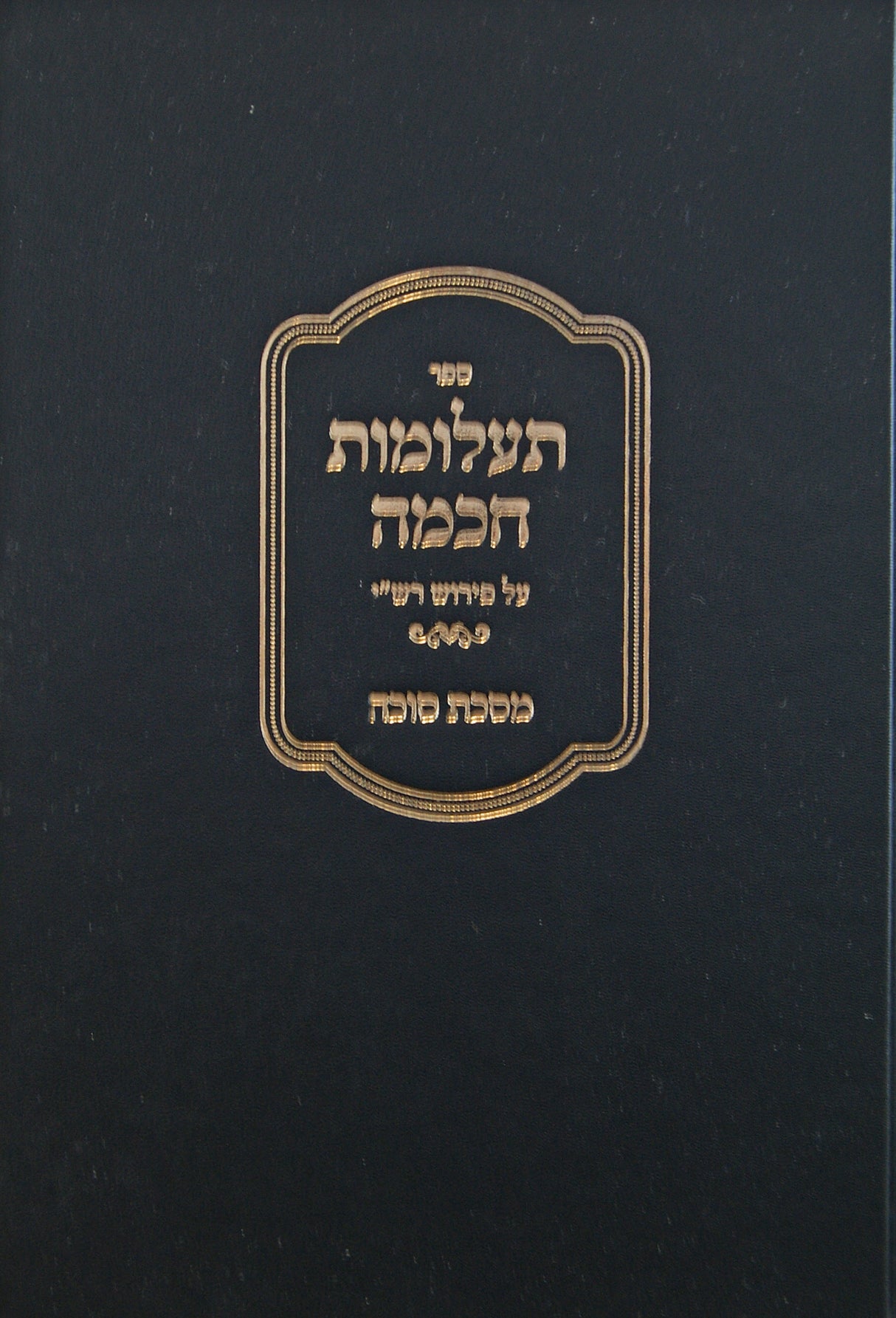 תעלומות חכמה - על רש"י - מסכת סוכה