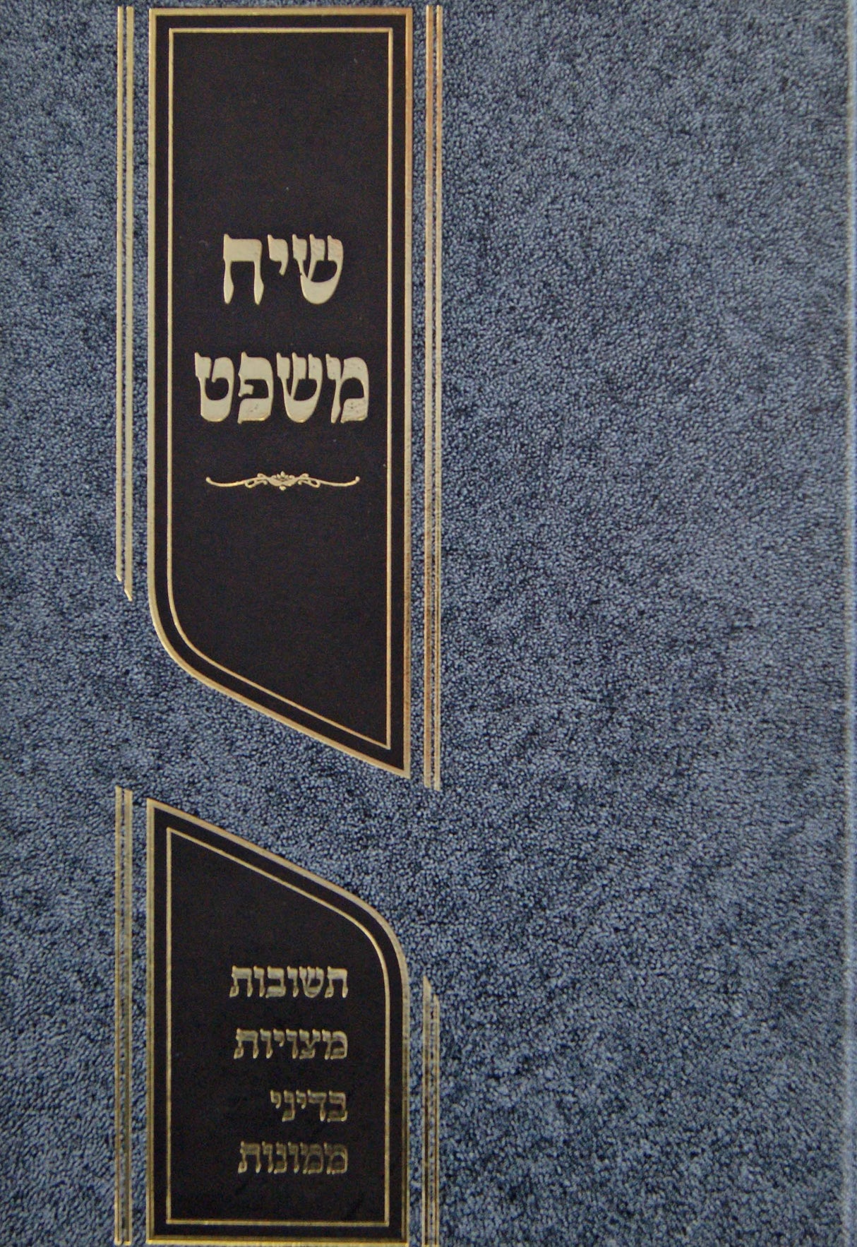 שיח משפט חלק א - תשובות מצויות בדיני ממונות