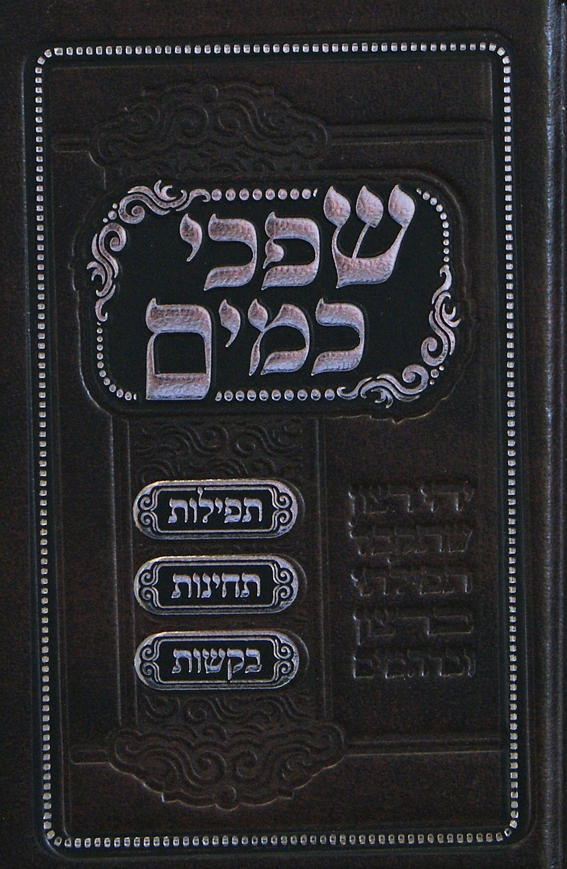 שפכי כמים מוקטן - תפלות תחינות ובקשות לבנות ישראל