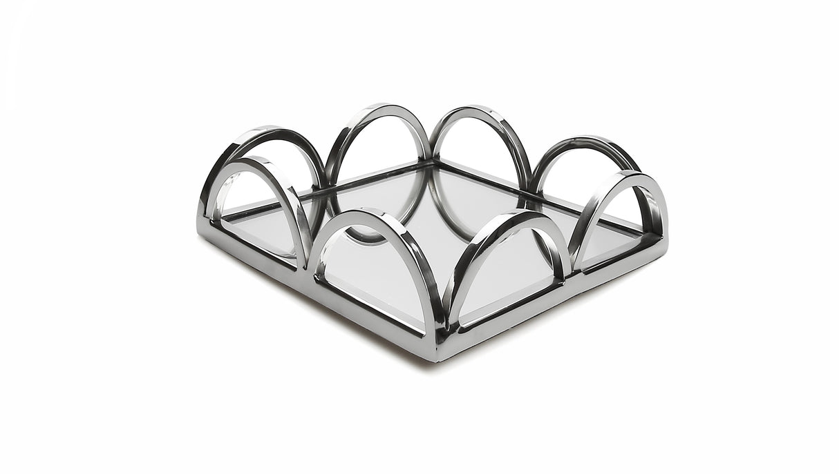 Square Napkin Holder/ Mirror Tray with Loop Design