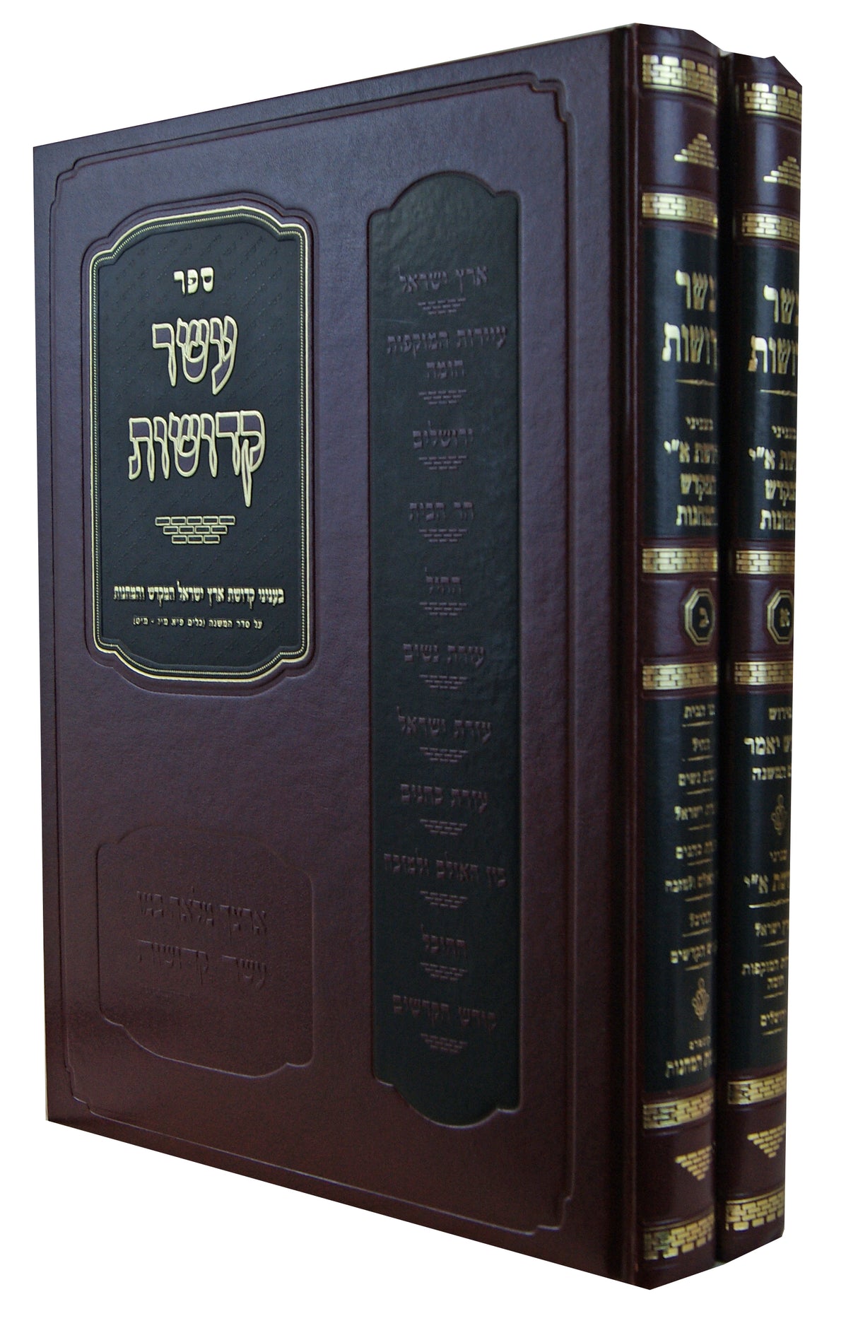עשר קדושות ב' כרכים - קדושות ארץ ישראל המקדש והמחנות