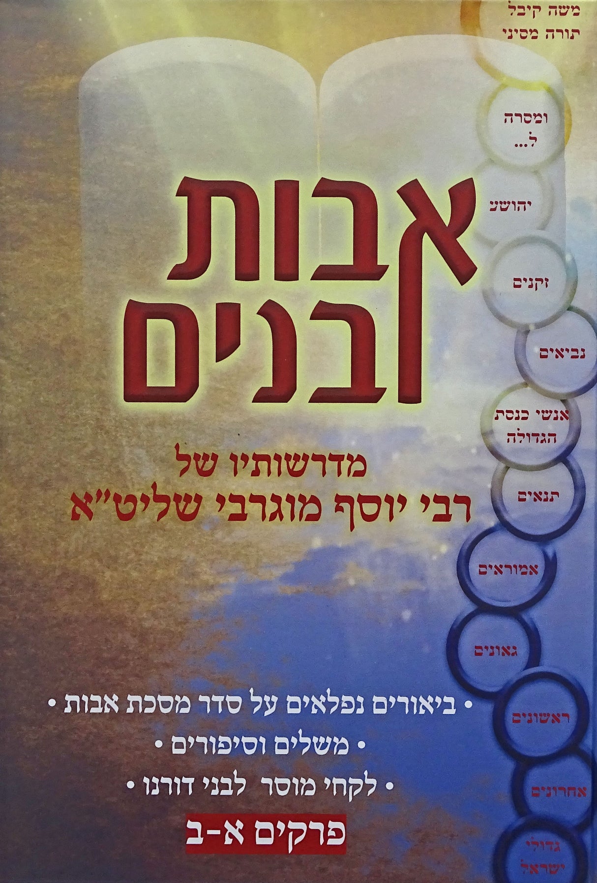 אבות ובנים - מסכת אבות - פרק א-ב