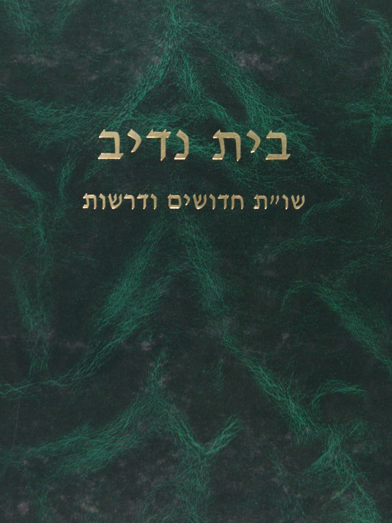 בית נדיב שו"ת חדושים ודרשות