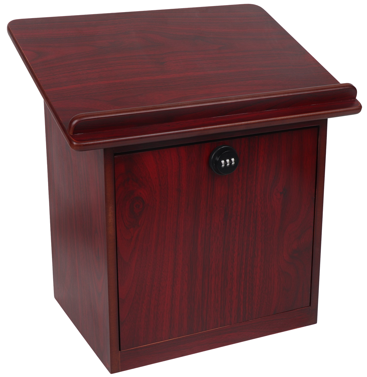 Shtender -Table Top -Mahogany-With Door & Combination lock