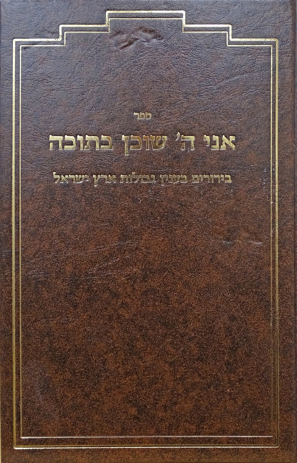 אני ה' שוכן בתוכה - בענין גבולות ארץ ישראל