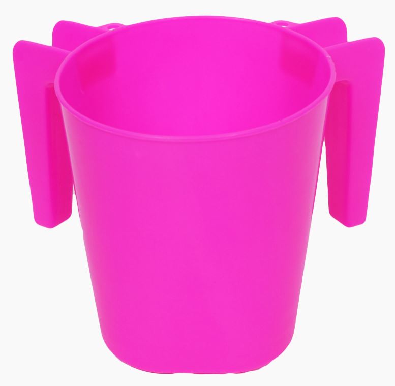 Washing Cup- Pink- Plastic