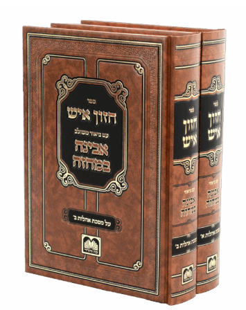 חזון איש עם ביאר משולב אבינה במחזה - אהלות ב"כ