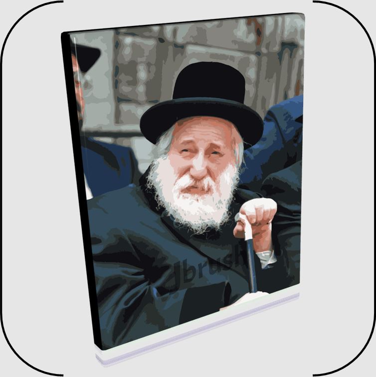 Paint By Number Jbrush - The Skulener Rebbe/Harav Yisrael Avrohom Portugal ZT”L 16x20