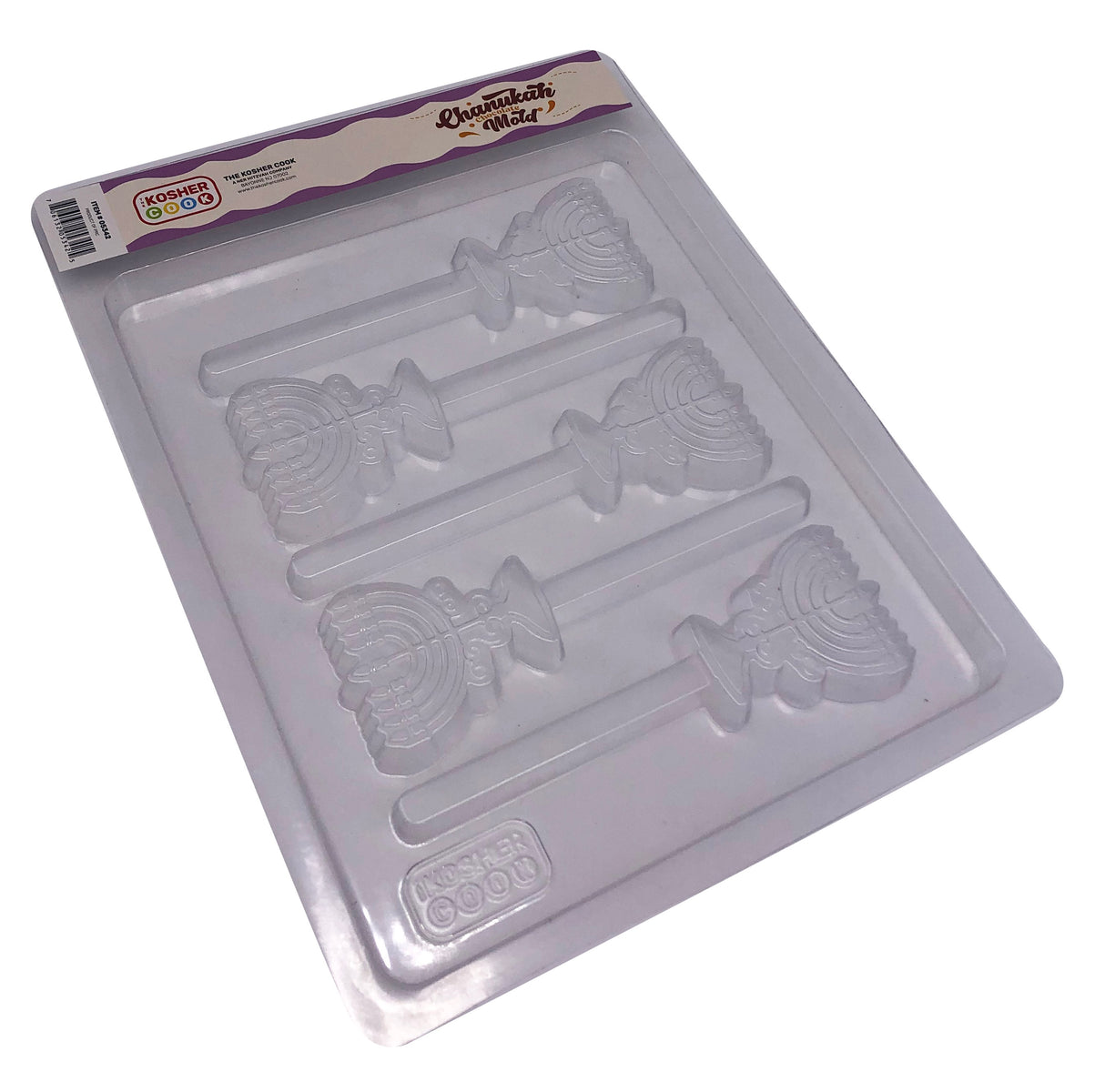 KosherCook Chanukah Lollypop Menorah Chocolate Silicone Mould Tray