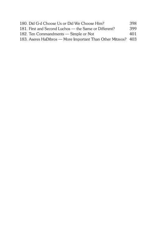 Ask the Rabbi - Honest answers to candid questions