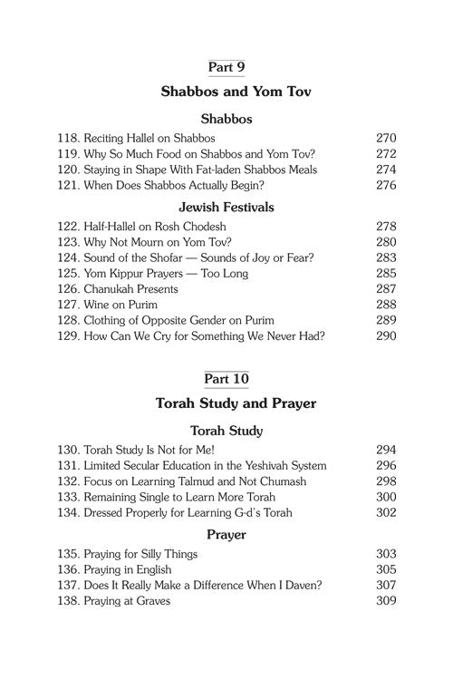 Ask the Rabbi - Honest answers to candid questions
