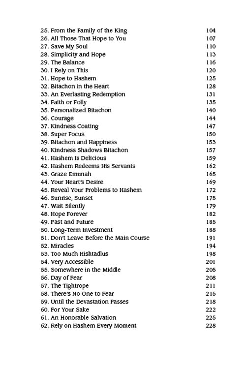 Daily Dose of Pesukim of Bitachon - Pocket size