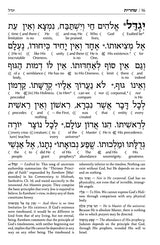 Interlinear Siddur Weekday Full Size With Binding- Ashkenaz - Schottenstein Edition