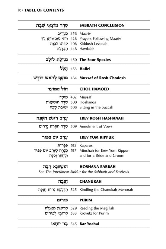Interlinear Siddur Weekday Full Size - Ashkenaz - Schottenstein Edition