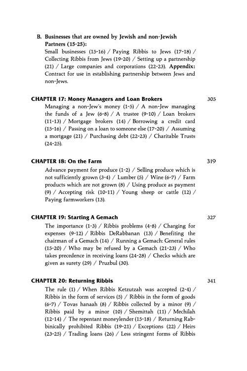 The Laws Of Ribbis