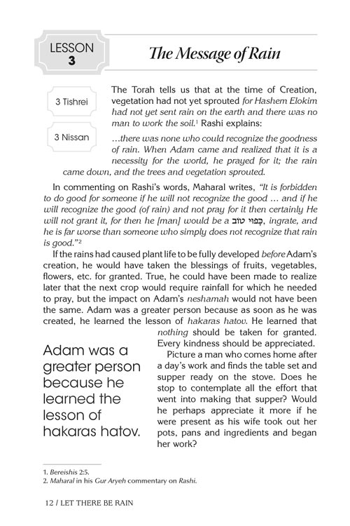 Artscroll: Let There Be Rain by Rabbi Shimon Finkelman & Rabbi Zechariah Wallerstein