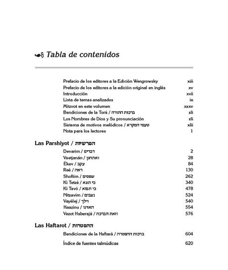 Wengrowsky Spanish Edition of Chumash with the Teachings of the Talmud Sefer Devarim