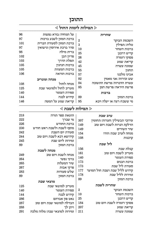 סדור שירת בילא השלם ספרד - הוראות באנגלית ארטסקרול